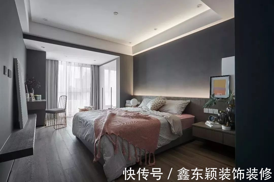 淋浴房|126平的三居室,独特的后现代风,充满了轻奢感。