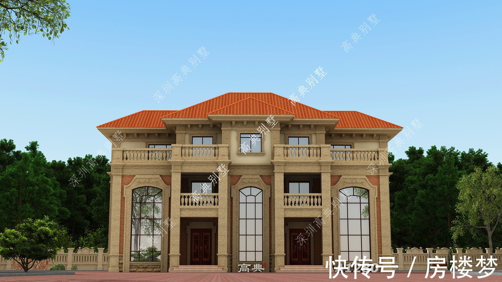 过时|欧式三层别墅,建一栋不过时,村里人都夸奖你!