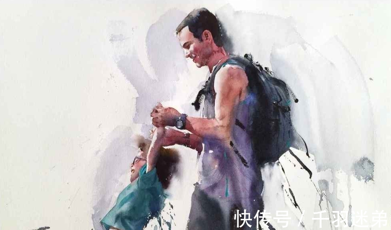 人物画!震撼,让人由衷赞叹的水彩技艺——尤德斯五彩斑斓的光色世界