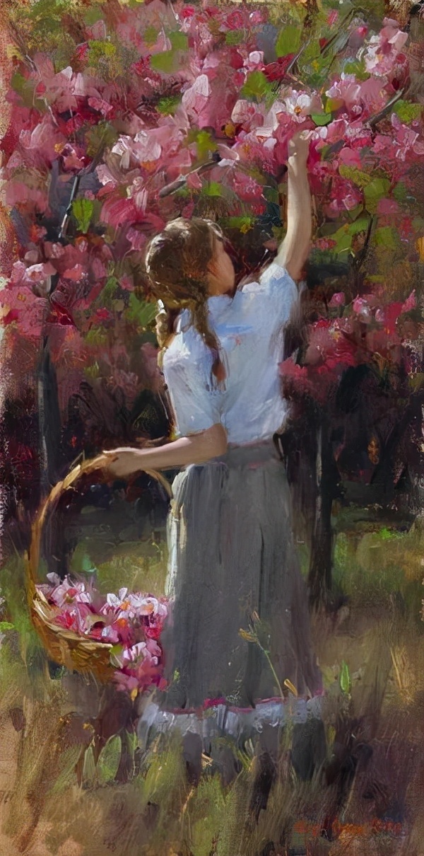 美少女!从小就渴望成为一个艺术家!美国画家笔下美少女油画欣赏