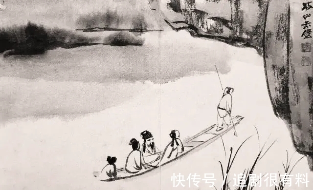 泼墨&张大千12开泼墨小品山水画,少见、难见!