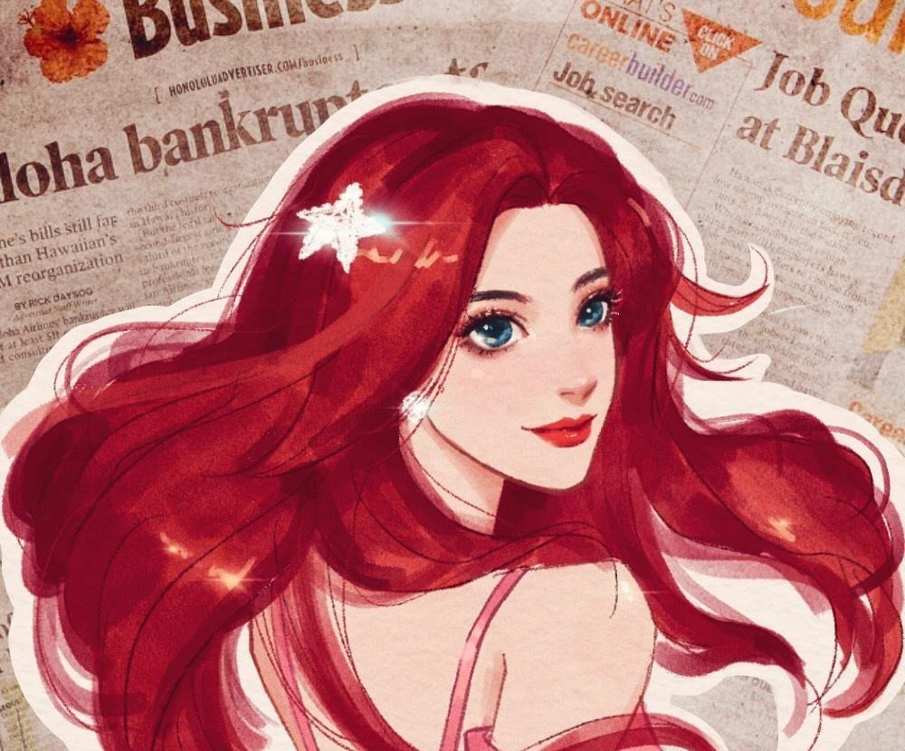 画师|迪士尼公主化身时尚宠儿,全员墨镜风格,乐佩公主气质提升