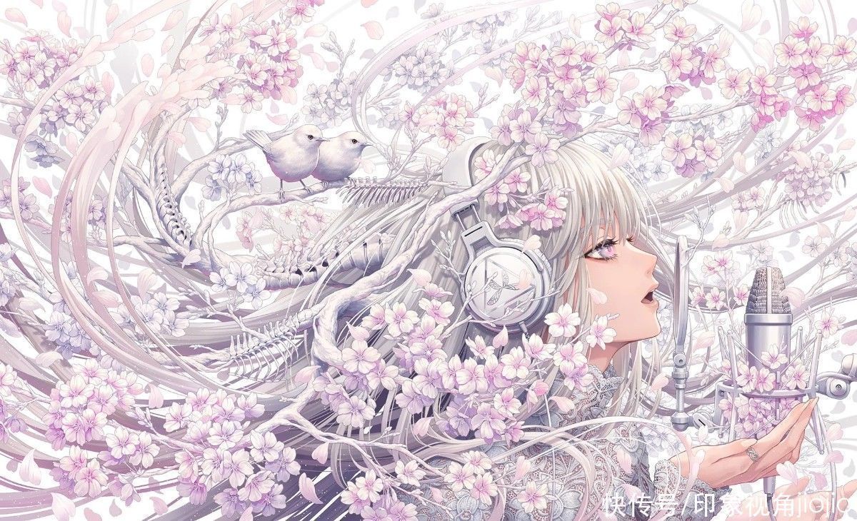 jiojio|五彩斑斓的白色系插画,霸气的画风,细节满满