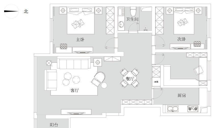 民宅|120平方米的简约三室，低调奢华，精致的生活由此开始