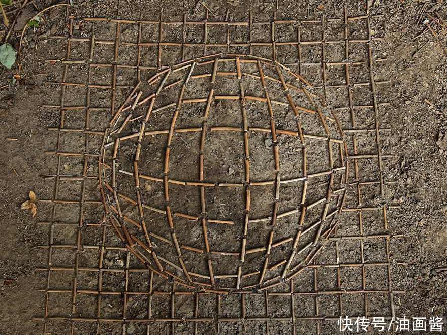 詹姆斯|艺术家用石头和树叶“作画”,网友直呼:太解压,治愈强迫症