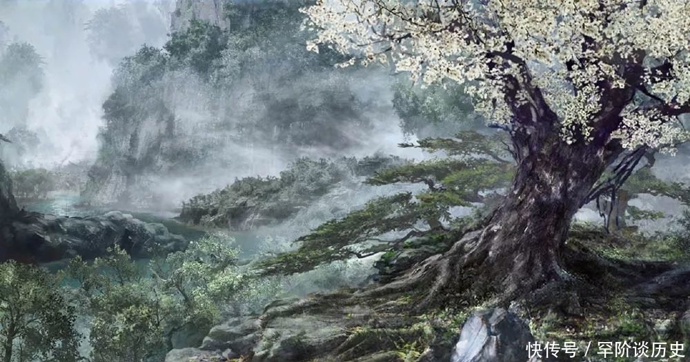 天女|《魔道祖师》动画精美的场景图，彩衣镇依山傍水，天女像栩栩如生