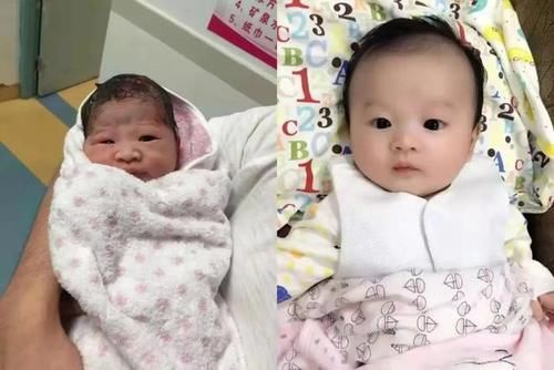 女儿|宝妈晒女儿的出生照和五岁照，相貌差别太大，网友：还好没丢掉