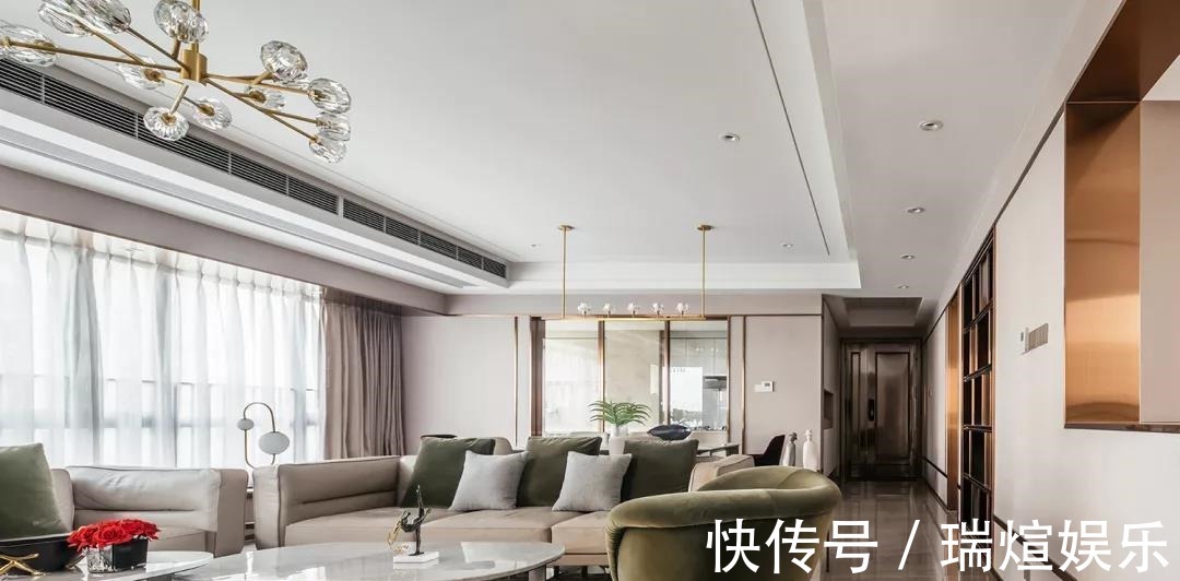 u形|206平轻奢大宅,一进屋就被吸引了每寸空间都散发着优雅气息