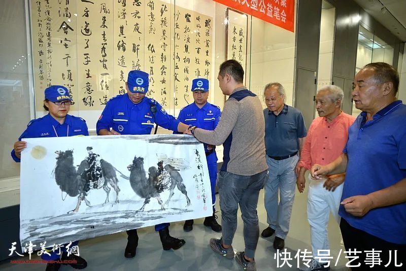 蓝天救援队|孙荣刚师生展滨海圆满收官呈两大看点：书画致敬英雄 收李建华为徒