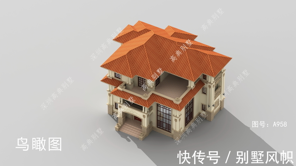 配色|欧式自建别墅,配色很是好看