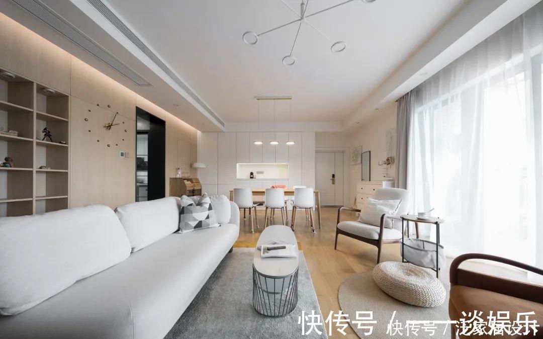 简洁|120㎡现代日式风,简约舒适的装修效果,一点也不输给豪宅!