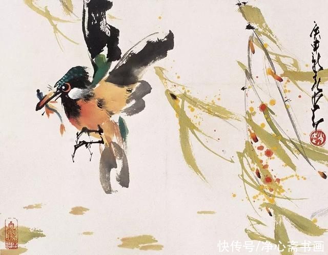 画派|现代5大画派中,岭南画派可谓是一枝独秀,而他却是其中花鸟画大师