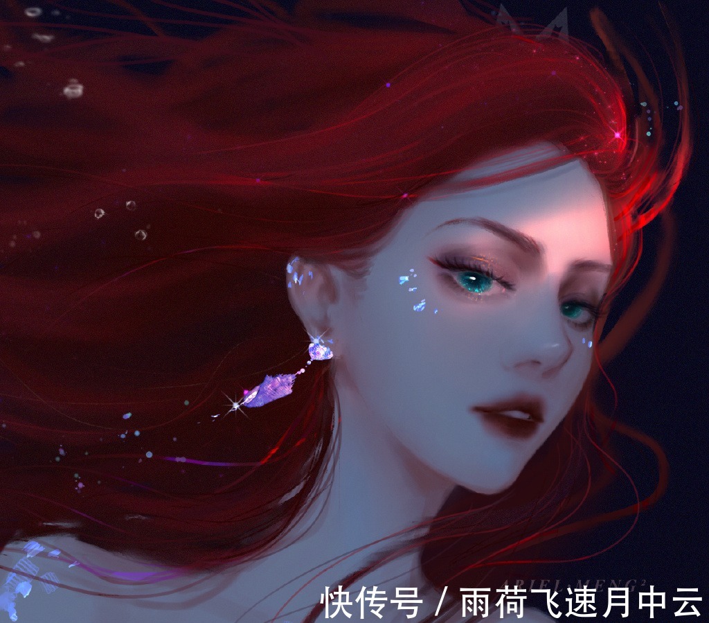 贝儿公主|国内画师笔下的迪士尼公主，谁是颜值第一高如此梦幻、真是难选