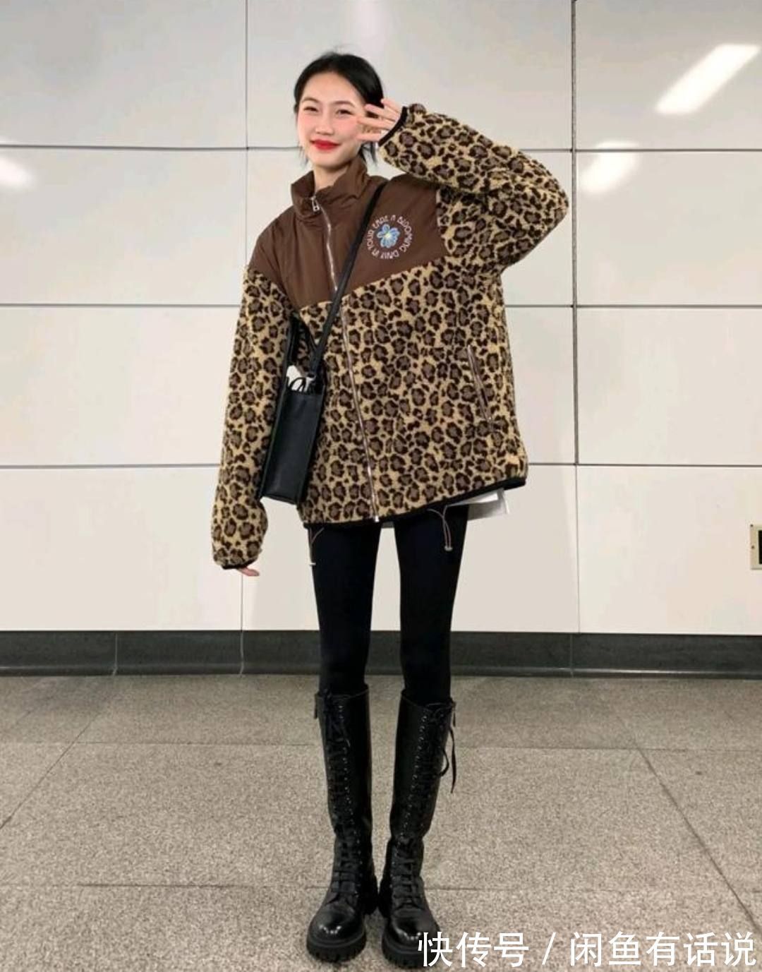 高筒靴|冬天还是“打底裤”的主场,记住这3个搭配细节,没人敢说你土气