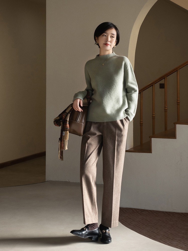 西装裤|听说西装裤比牛仔裤显瘦?学会这几个穿搭,轻松拥有1m8大长腿