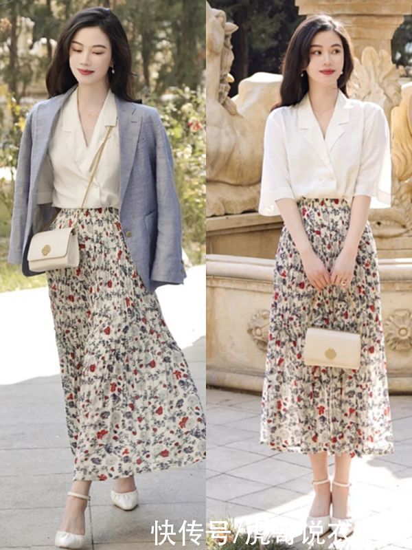 春季穿西服关键要选对内搭，这几种搭法优雅又气质，轻松化身女神