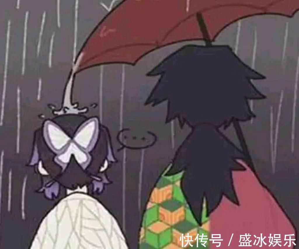 |鬼灭之刃“鸟图”有多搞笑？义勇撑伞忍住了，无惨，时代变了笑出猪叫