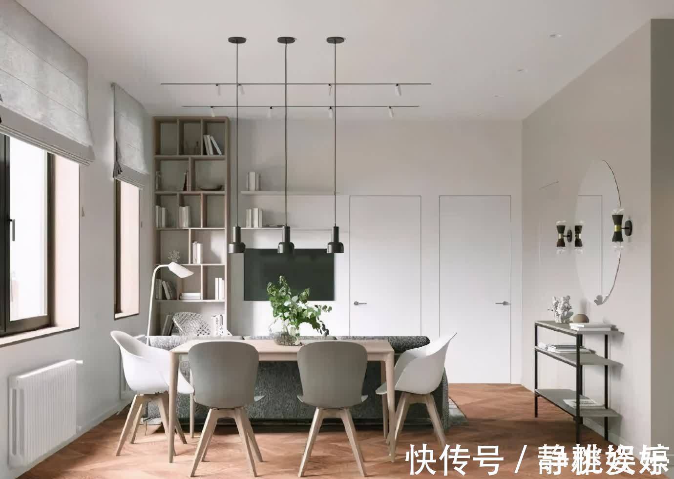 实木|参观邻居的小两居,一进门就被玄关迷住了,薄荷绿点缀空间真清爽