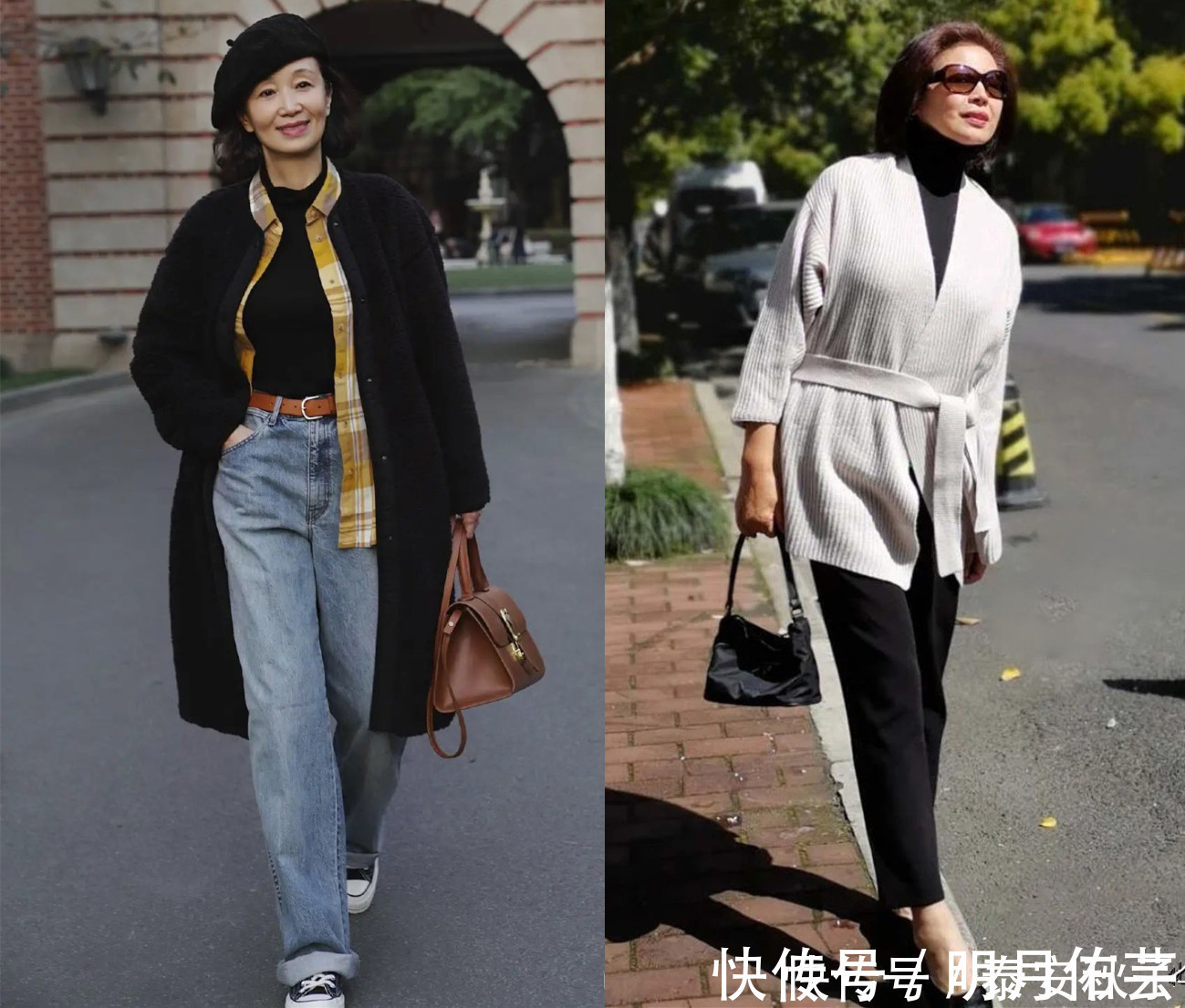 羽绒服 女人过了50岁:天冷穿衣别装嫩!教你几个穿搭套路,时髦还高级