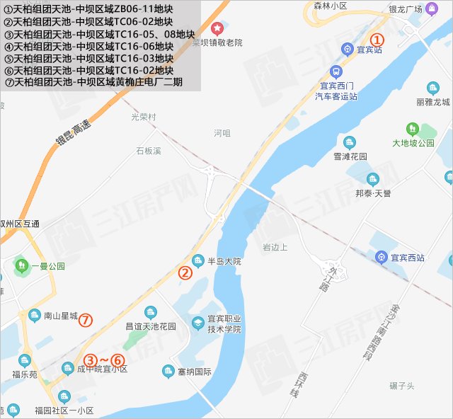 学校|看江,挨学校!宜宾主城这些地准备推,有31宗,3500多亩
