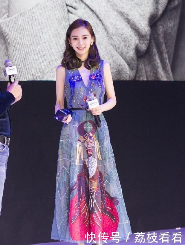 Angelababy把世界名画穿在身上,大气清新美到犯规