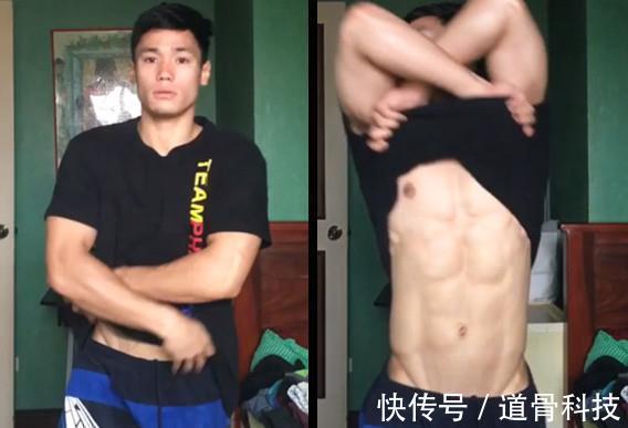 修炼|小哥痴迷一拳超人,按照超人方法修炼腹肌,3年后成了这样