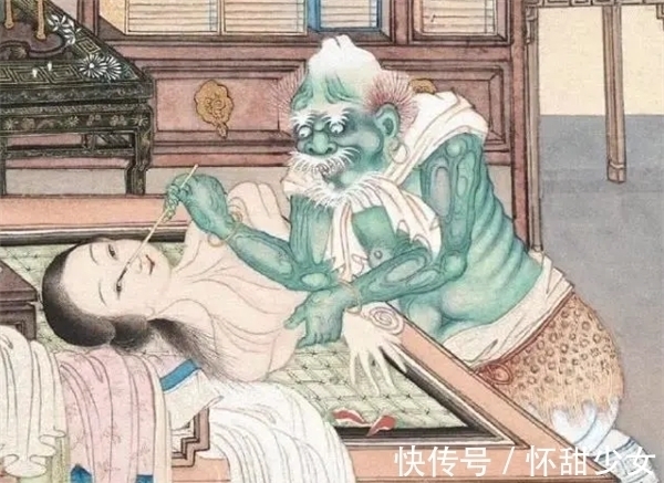 画皮#清朝名画“女鬼图”,放大后才知她在干什么?很多人都不敢细看
