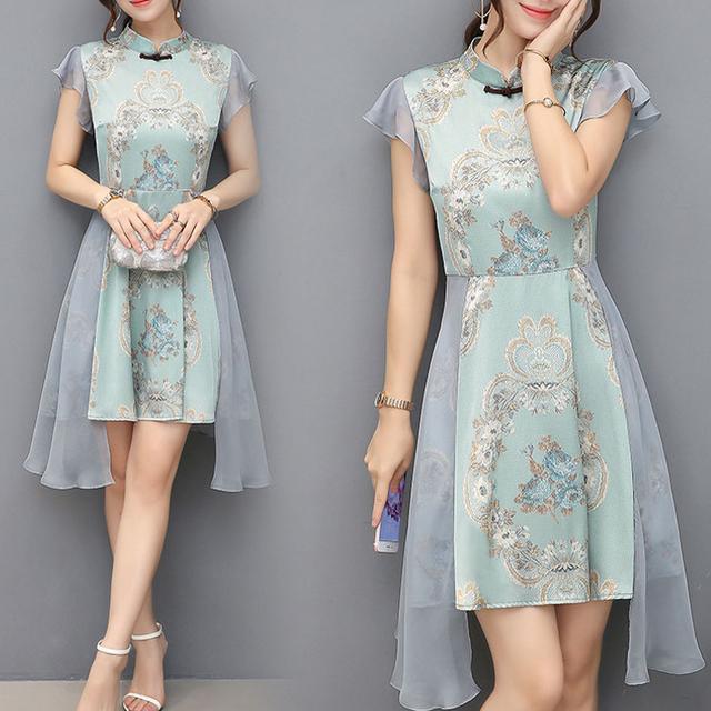 旗袍裙|不想把旗袍穿的俗气,就穿上不一样的改良旗袍,美出新高度