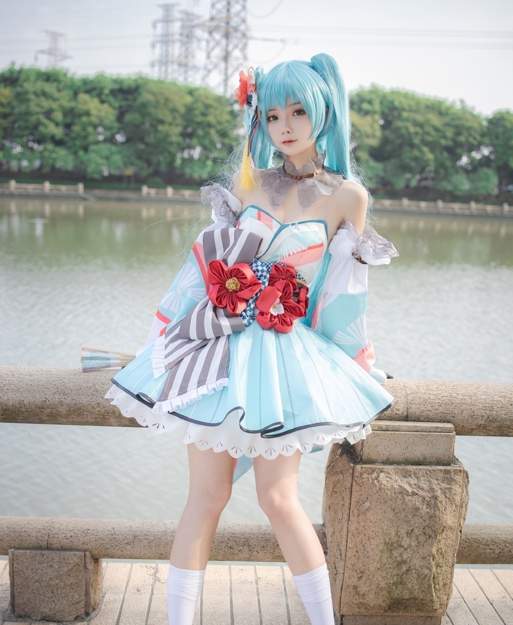 初音夏日祭|cos：初音夏日祭cos正片@tanth渡