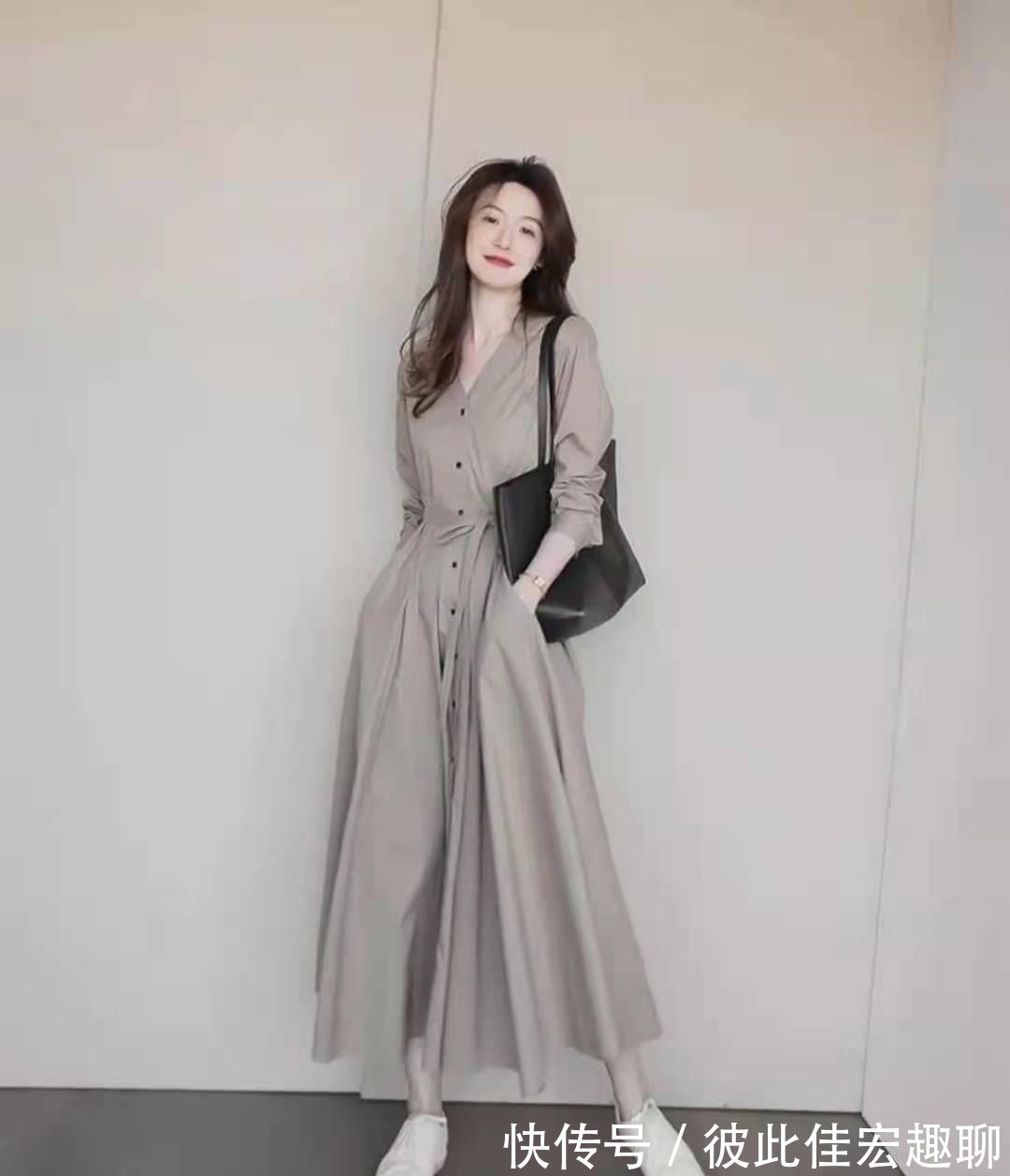 秋冬|长款连衣裙配什么鞋子好看