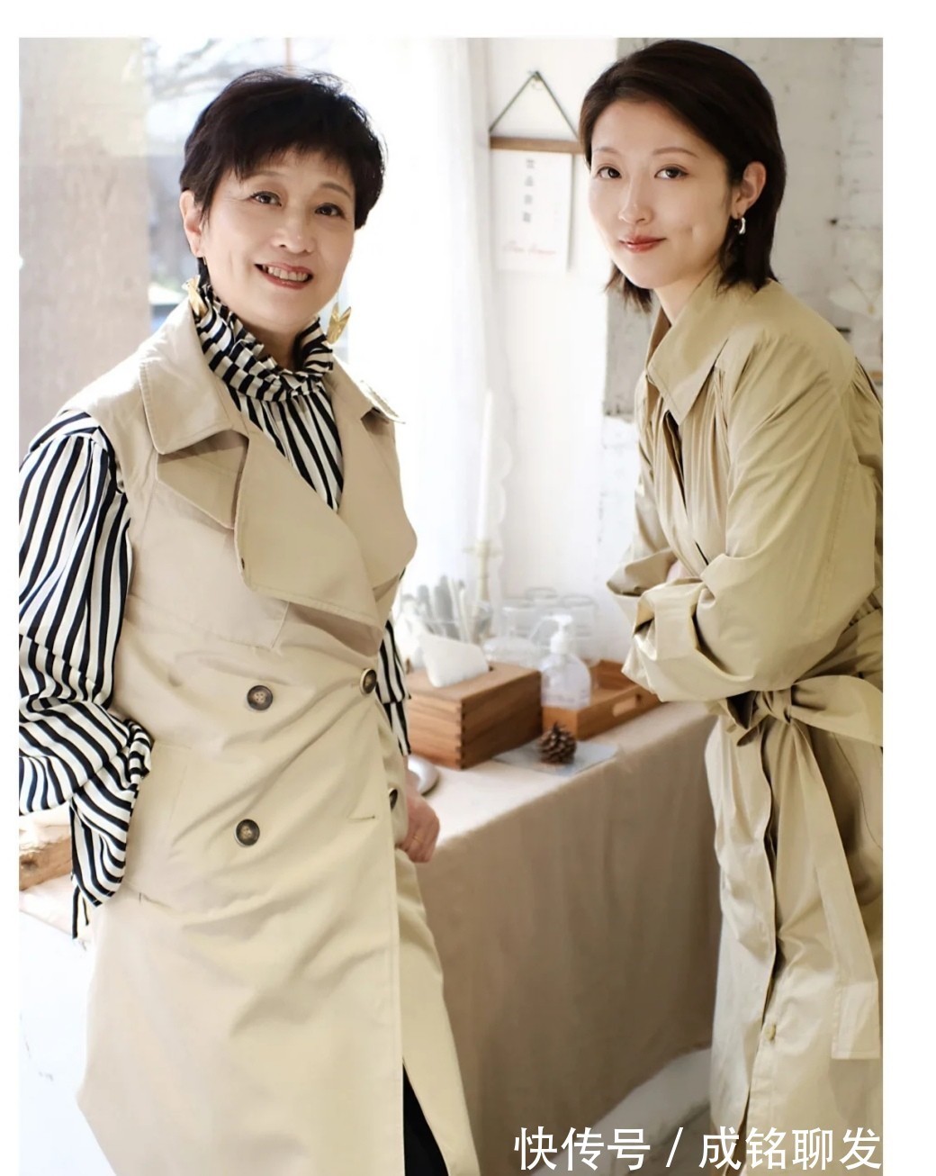 妈妈|五六十岁的女人别总穿黑色!学学这些中年妈妈的穿搭,时尚显年轻