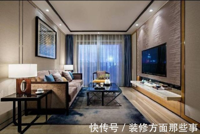 客厅|102平从不一样的角度切入中式优雅的核心，稳重大气且韵味十足