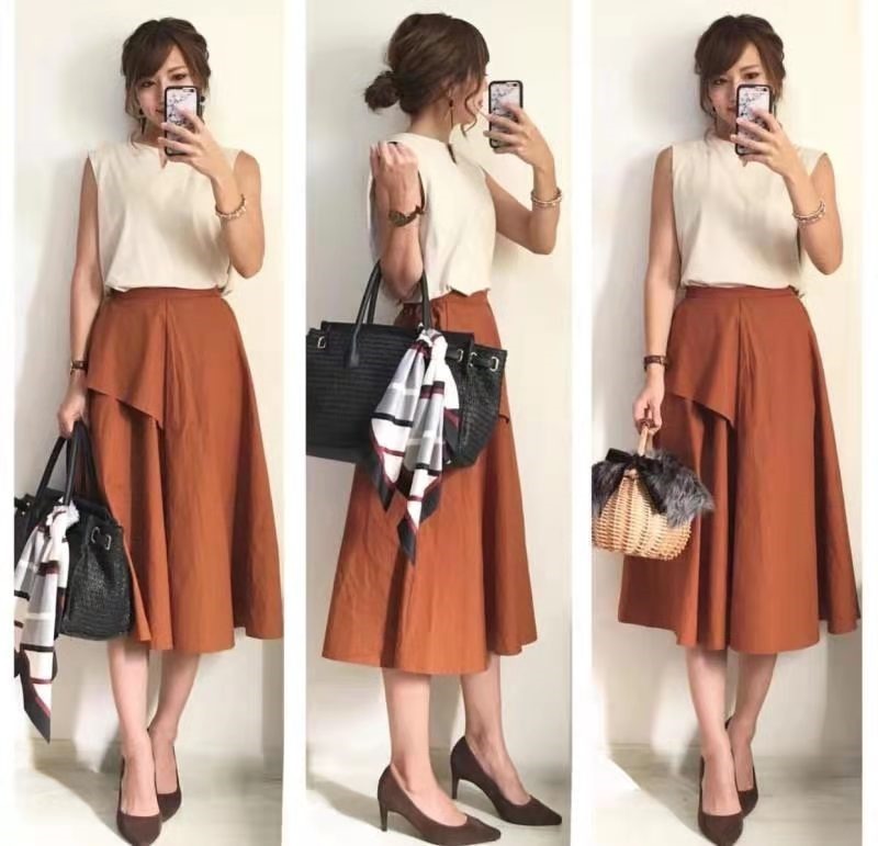 简约|日本博主的半身裙穿搭太惊艳,简约高级又优雅,让人一眼就爱上