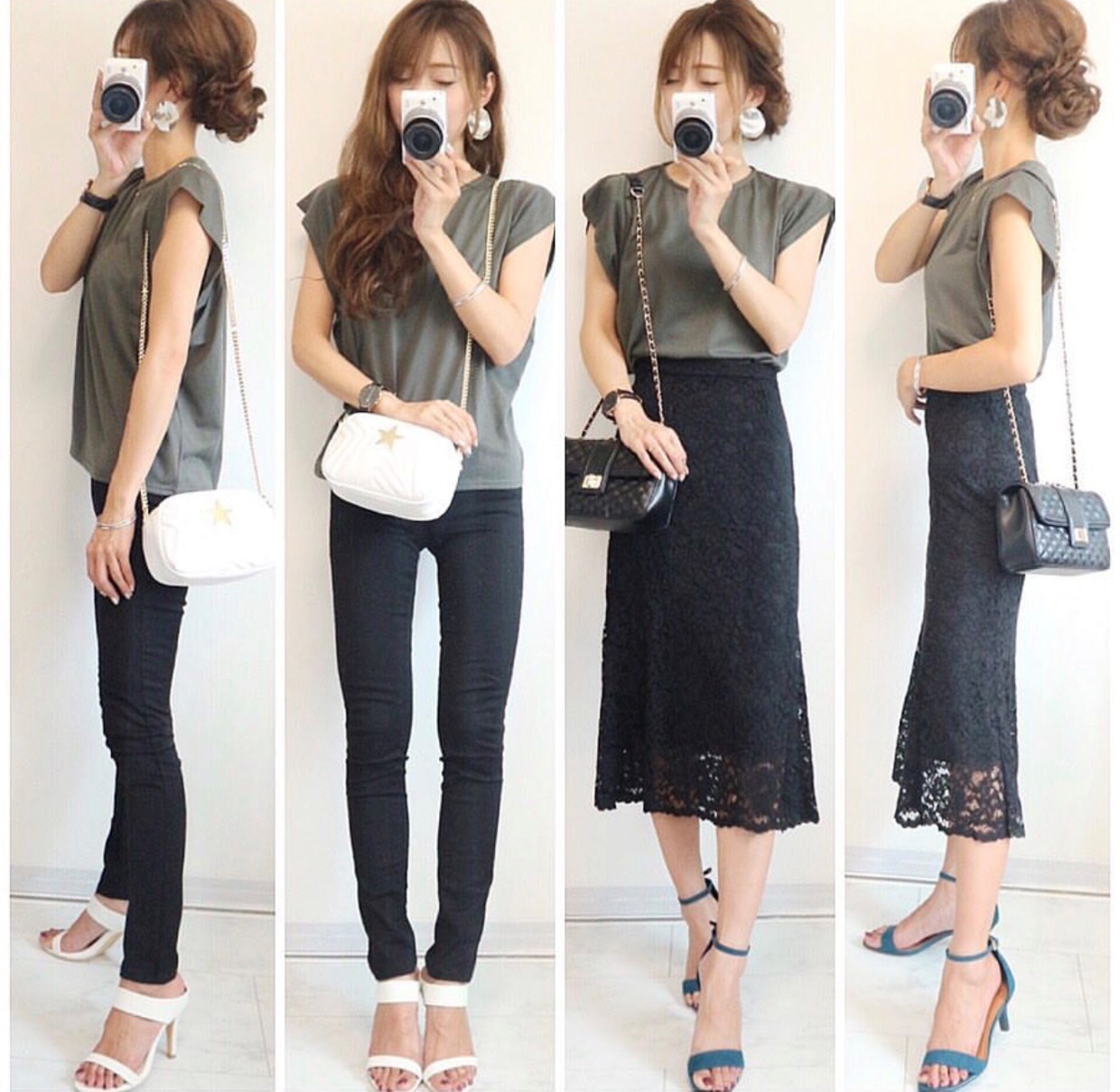 一字带|这个夏季的洋气搭配,我只看日本博主的穿搭,每一套都能照着穿