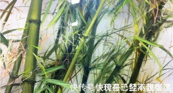 雨香$冷军画油画竹子,画一幅不过瘾连着画四幅,一幅卖了500万!