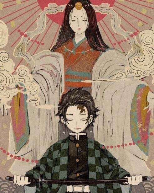 大哥|浮世绘风格《鬼灭之刃》角色,炭治郎成熟冷静,炎柱大哥气场十足
