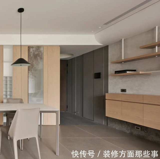 书房|116㎡现代三居室,拆掉次卧,半隔断电视墙隔出一个大书房