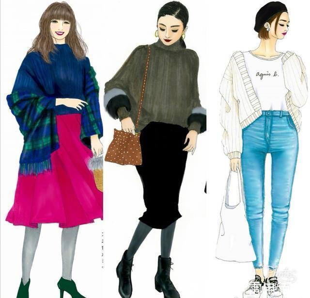 秋冬穿衣别总一身黑，学习日本人的精致穿搭，从发丝到脚透着华丽