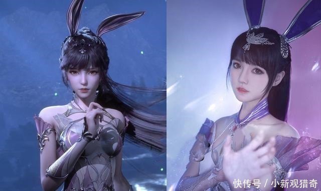斗罗大陆业余真人版COS来袭,兔女郎小舞,魅力弱于胡列娜