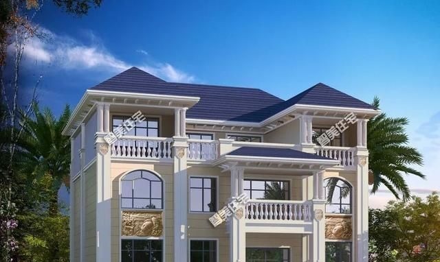 复式别墅|50万在老家盖一栋复式别墅,这款户型客厅敞亮,完工效果奇好!