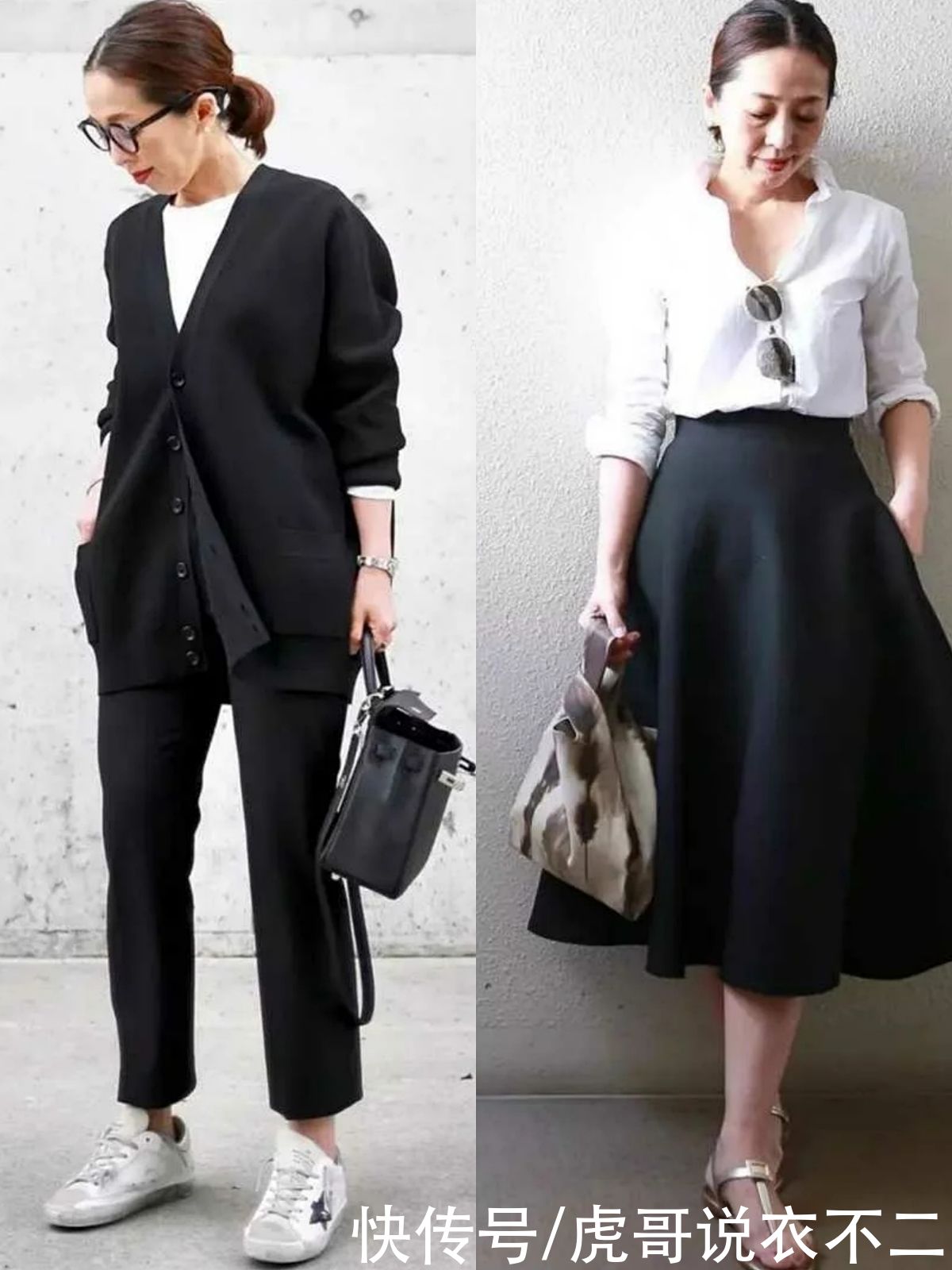 秋季|60岁女人秋季穿衣越简约越高级，不信看这位博主，舒适大方显气质