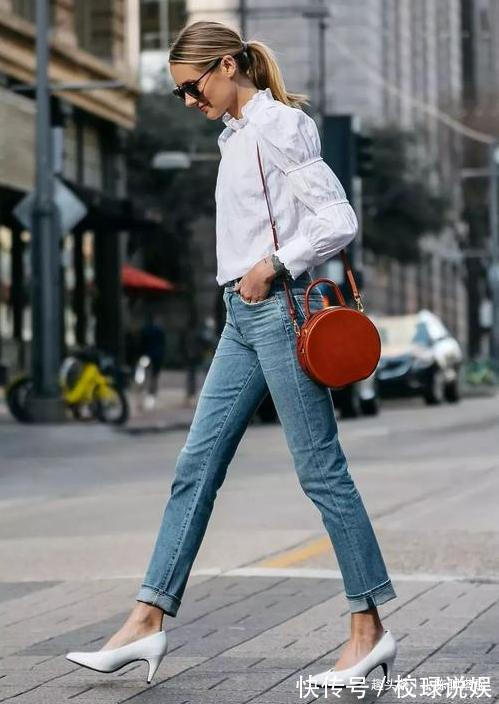 紧身裤 阔腿裤早过时了,今年流行“吃肉裤”,不仅时髦还显腿长,太美了