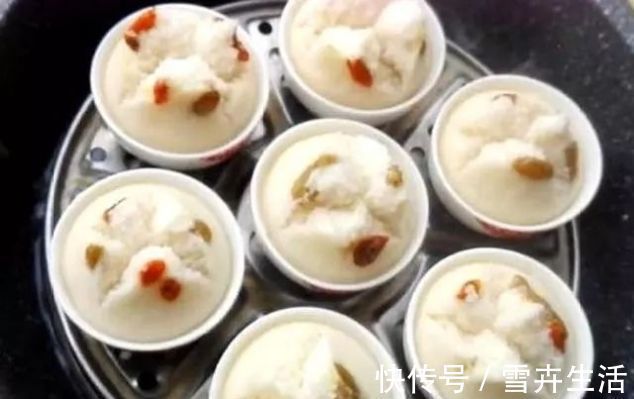 蛋糕|我家大米从不煮粥，这样做个个开花，米香十足比蛋糕还松软