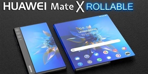 g华为Mate X Rollable概念图曝光：6.5寸手机秒变11寸平板