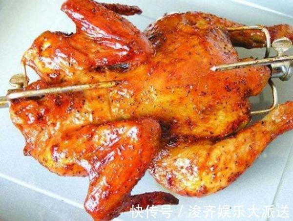 烤鸡不用去大商场买，在家自己做，香酥美味，全家人都爱吃