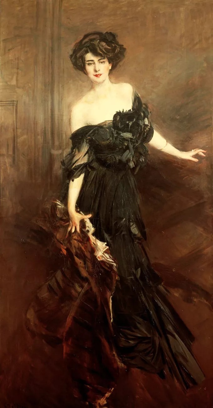 博尔迪尼$意大利画家博尔迪尼笔下的女子,女人味十足