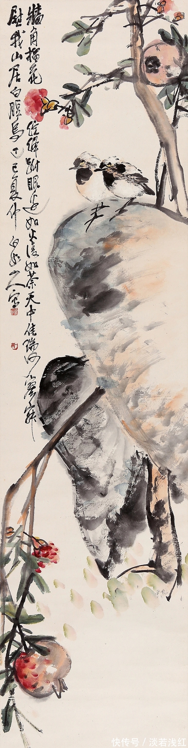 王震#海派大家｜转师多益，王震花鸟画