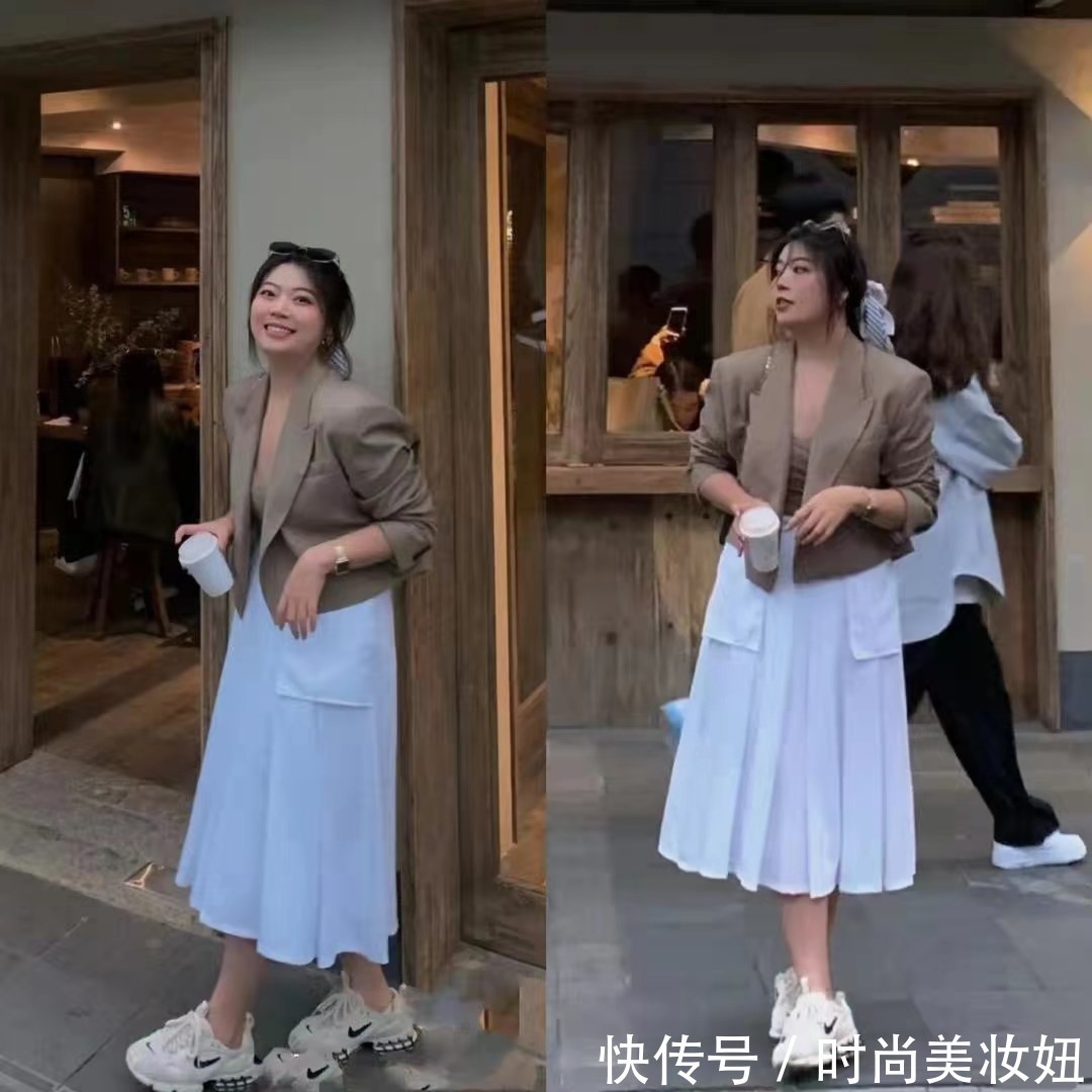 身材|时尚与身材无关,1米65体重135斤穿出洋气范,没小蛮腰照样美