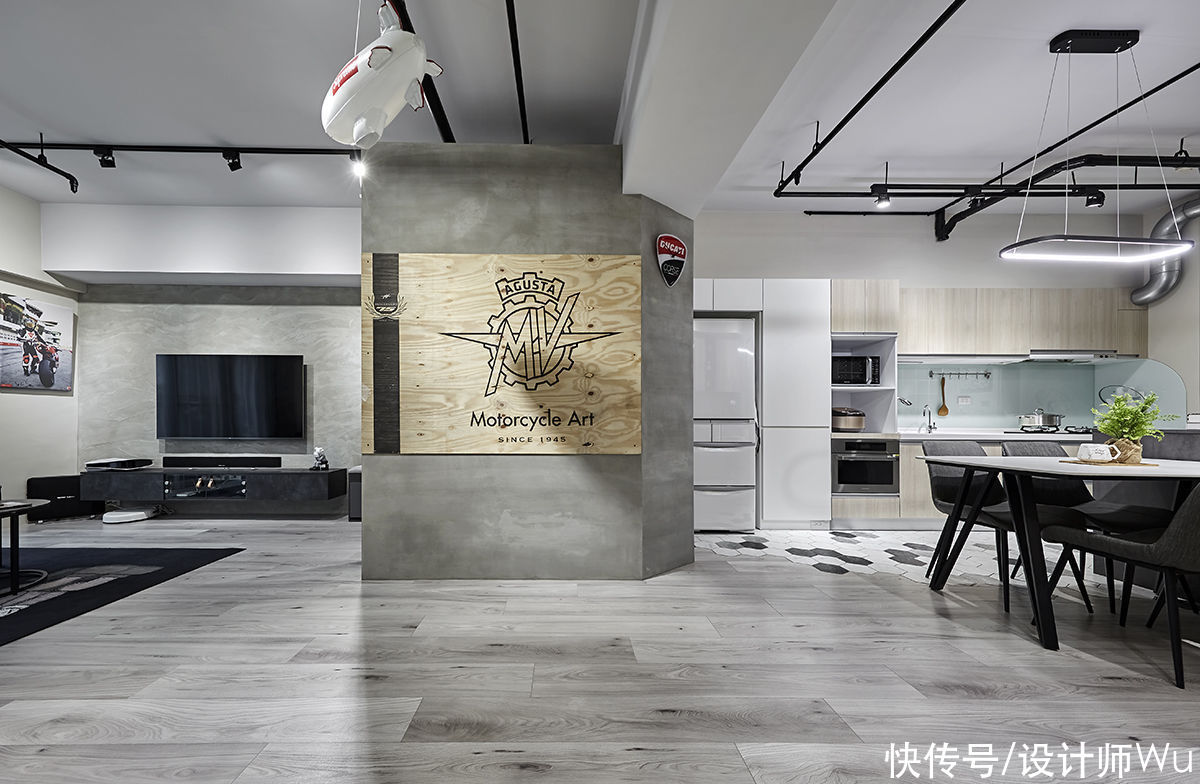 屋主|130㎡自然原始生活场景，浓厚工业硬派本色，理想生活的设计，赞