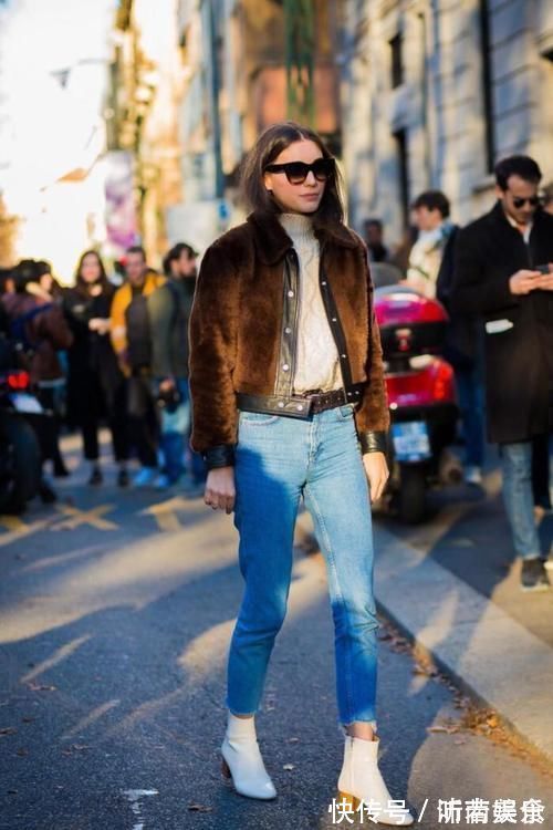 裤装 最近流行一种穿法,叫“短靴+长裤”,显高显腿长,很适合小个子